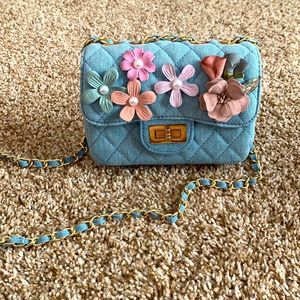 Small Denim Crossbody Purse